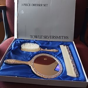Towle Silversmiths 3 Piece Dresser Set